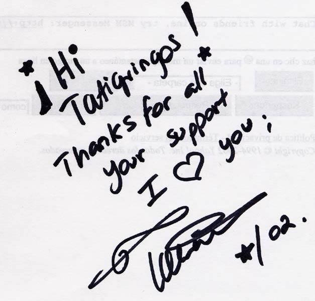 [Handwritten note from Tatiana]