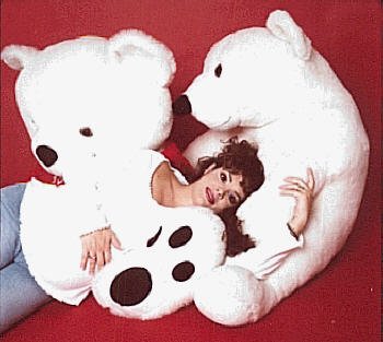 [Pregnant: with stuffed bears]