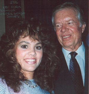 [Tatiana con Jimmy Carter]