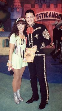 [Tatiana con Pedro Fernandez]