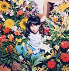 [Cassandra with flowers]